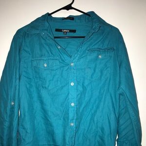 Men’s blue button up